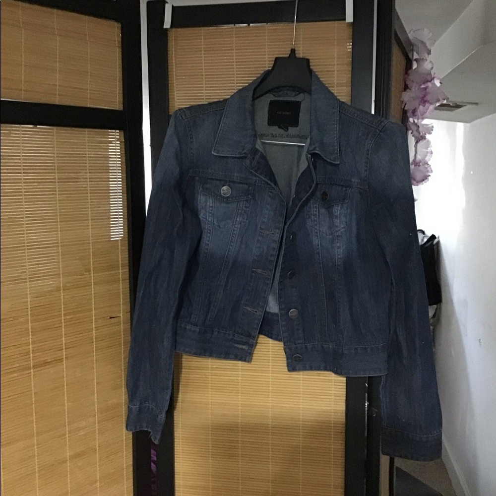 Iris Basic Size Large Cropped Denim Jacket